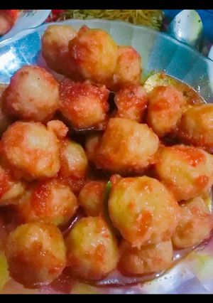 Foto resep Pentol Pedas