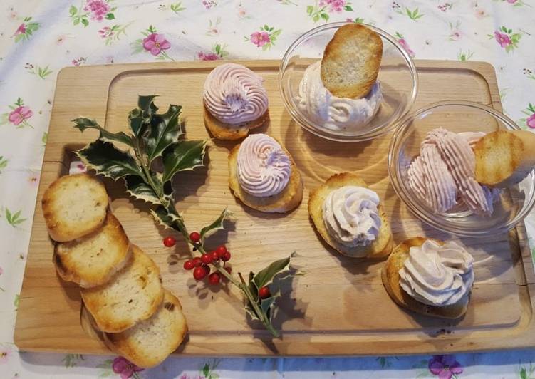 Ricetta Crostini Di Mousse Al Prosciutto E Tonno Bimby Di Ila Cookpad