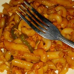 A picture of Chicken tandori pasta.