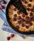 Torta di pane, cacao e ciliegie