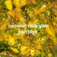 Coconut milk yam porridge