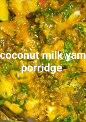 A picture of Coconut milk yam porridge.