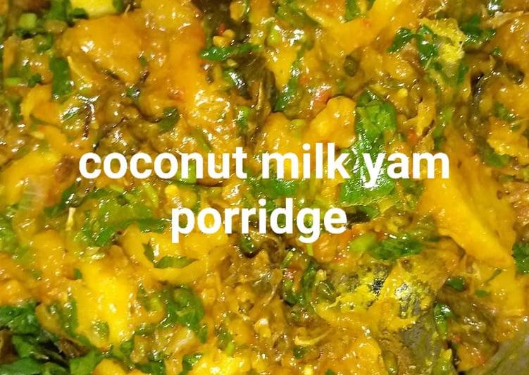 Coconut milk yam porridge
