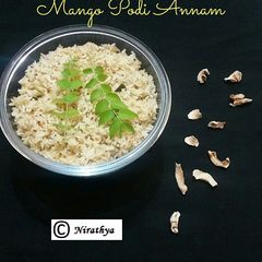 A picture of Mango Podi Annam.