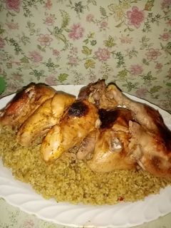 صورة لوصفة فراخ في الكيس الحراري والأرز بالكبد والقوانص