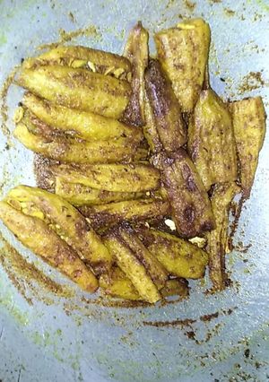 A picture of Fried Karela.