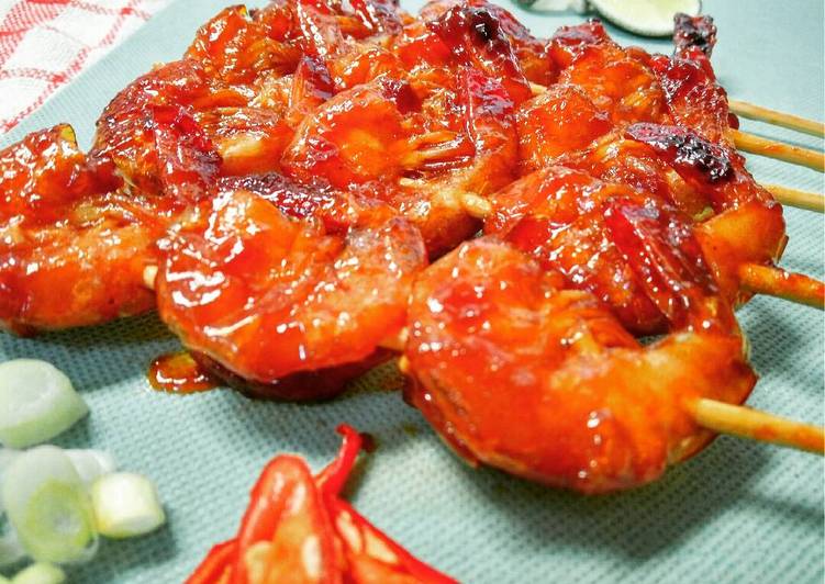 Bagaimana Membuat Udang Bakar Madu Teflon, Enak