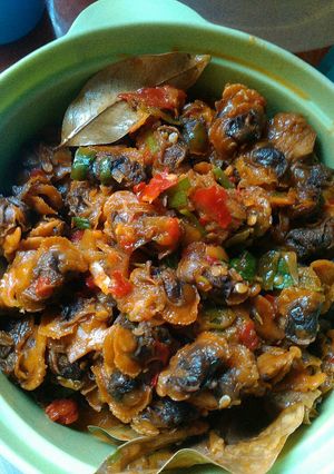 Foto resep kerang di cabein 
