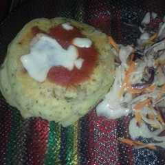 A picture of Papaburguers o tortitas de papa ♡.