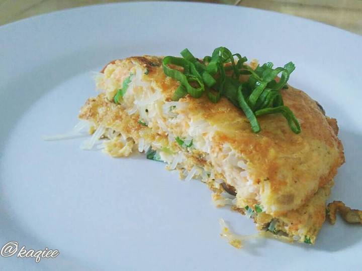 Resep Omelet bihun shimeji yang Menggugah Selera