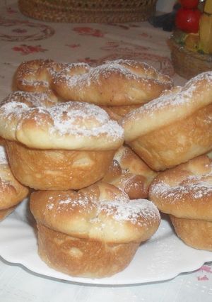 Túrós batyu muffin recept fotója