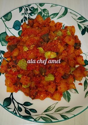 Foto resep Sambal goreng kentang+ hati sapi + pete