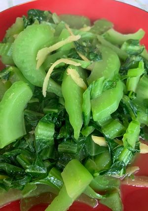 薑炒芥菜 的食譜成品照片
