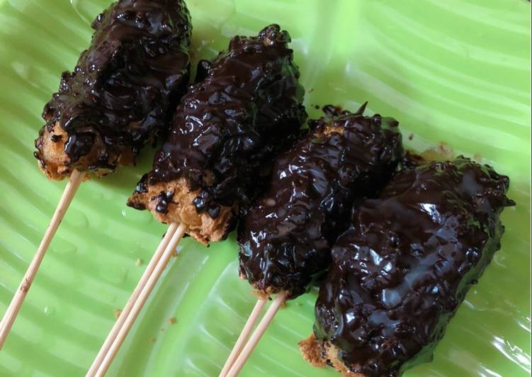 Pisang Coklat Crispy Secukupnya