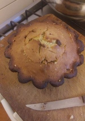 Una foto de Budín de banana y chocolate relleno de dulce de leche