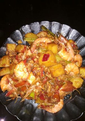 Foto resep Udang kentang balado