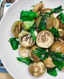 Cà Thái Xanh Xào Lá Tỏi Gấu