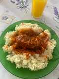 Rollitos de carne con arroz