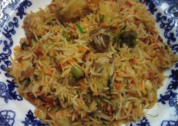 Recipe: Appetizing Street Style Tawa Mutton Pulao