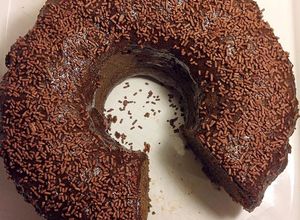 Una foto de Torta de algarroba sin gluten y con especias