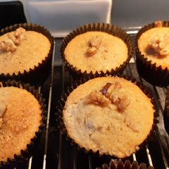 Marmalade and walnut muffins A picture of Marmalade and walnut muffins.