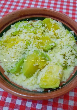 Une photo de Couscous à la courge longue verte 🥣