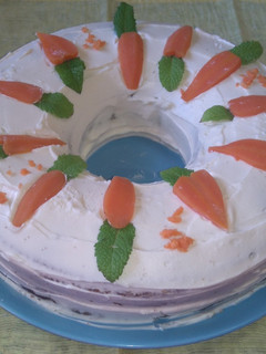 Una foto de 🍰 🥕 Bizcocho de Zanahorias con Frosting o Crema de Queso con (Thermomix) 🥕 🍰