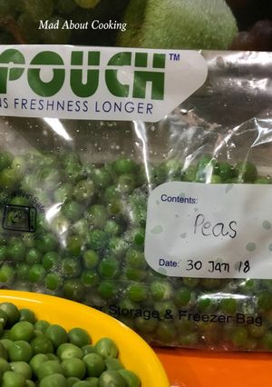 A picture of How to preserve Peas (Matar)?.