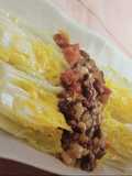 Braised Chinese white cabbage with preserved sausages