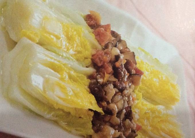 How to Make Favorite Braised Chinese white cabbage with preserved sausages