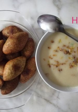 صورة لوصفة كبة مقلية و كشك