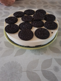 Una foto de Tarta de queso con oreo