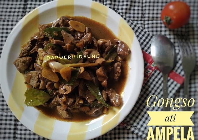 Resep Gongso ati ampela, Enak
