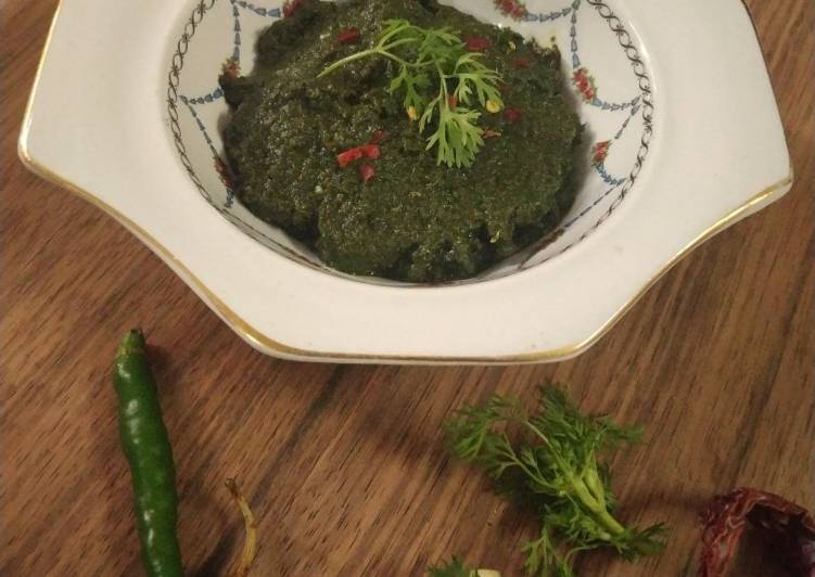 Mizoram style green chutney