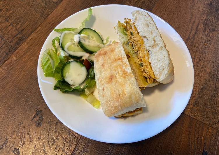 Easiest Way to Make Super Quick Homemade Curry Chicken Sandwich