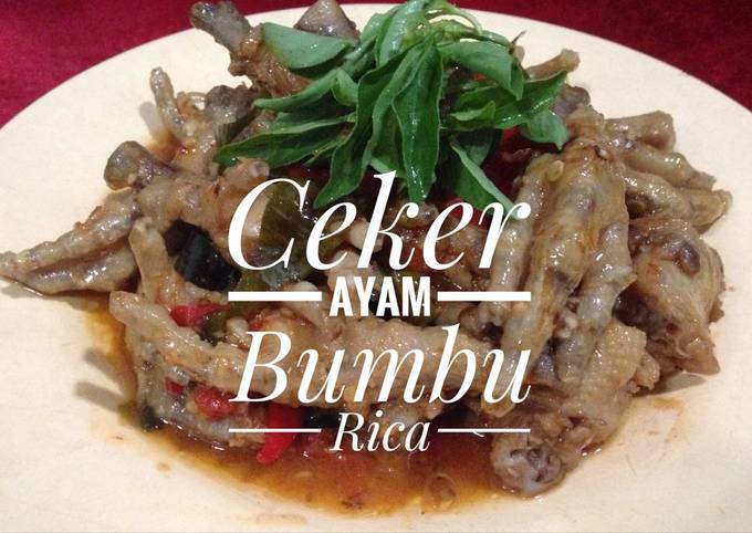 Ceker Ayam Bumbu Rica