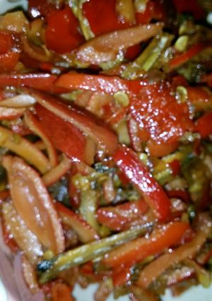 Foto resep Oseng kulit melinjo ikan teri