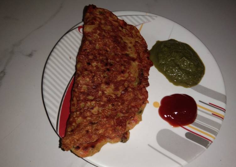 Recipe of Super Quick Homemade Moong dal chilla