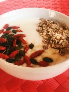 Una foto de Desayuno de Kéfir