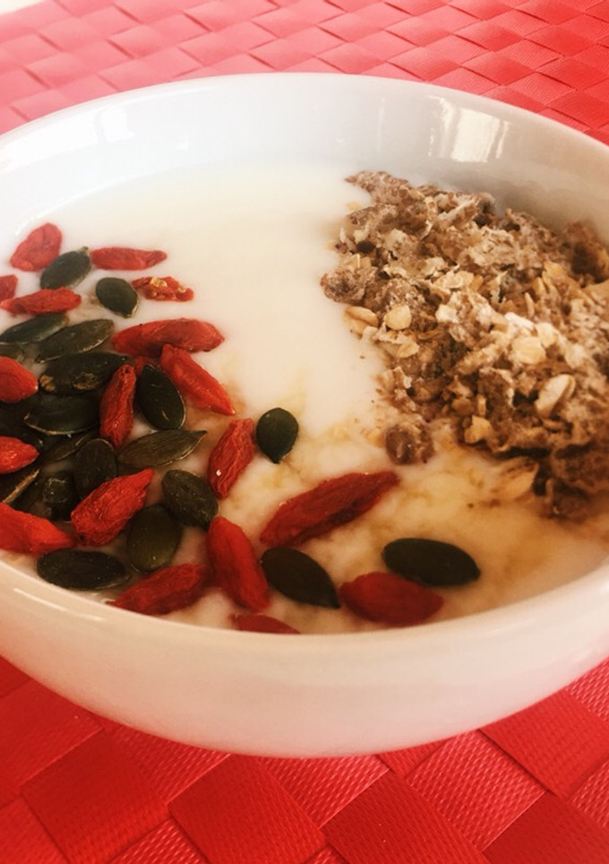 Una foto de Desayuno de Kéfir
