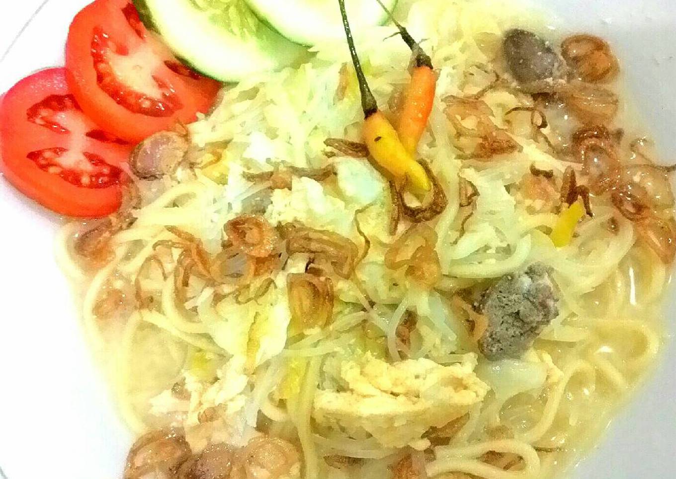 Bakmi jawa rebus asli ayam kampung (bakmi godog) non msg