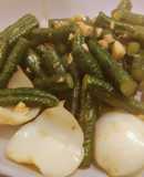 長豆炒百合（家常菜）（簡單料理）（一鍋到底料理）
