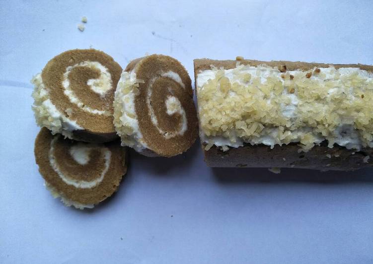 Bolu gulung moka keju