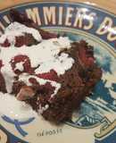 Brownies cheesecake con frambuesas keto