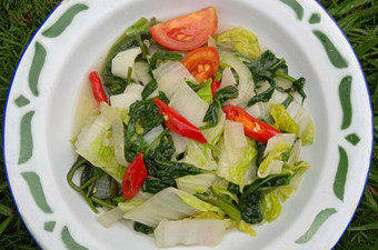 Resep Tumis Kangkung Sawi Putih, Enak