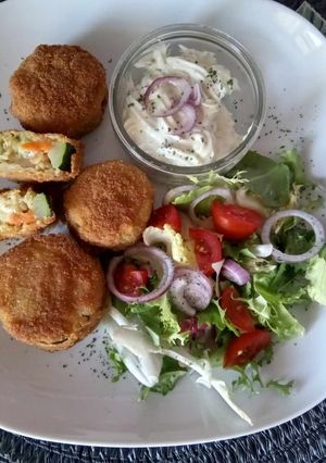 Rántott töltött cukkini recept fotója