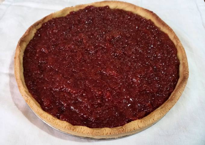 Crostata con marmellata di mele cotogne