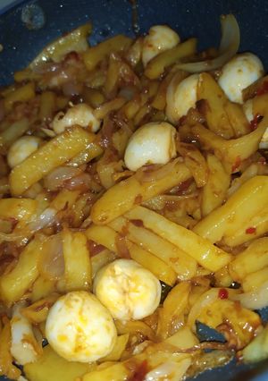 Foto resep Kentang telur puyuh balado