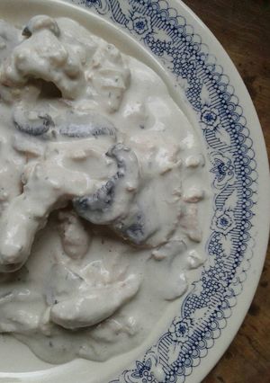 Una foto de Pollo a la Crema con Champiñones
