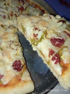 صورة لوصفة بيتزا 🍕